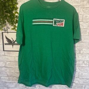 MOUNTAIN DEW Tee Luv Green Logo Tee T-Shirt‎ Size XL